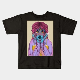 Blue Girl Kids T-Shirt